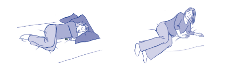 Getting out of bed exercises.