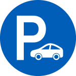 Icon of a car parking sign