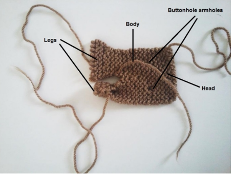 Image of knitting example of tiny twiddle