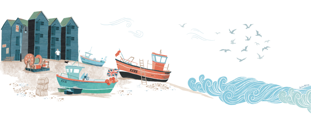 Hasting Fishing Fleet by Sara Mulvanny.