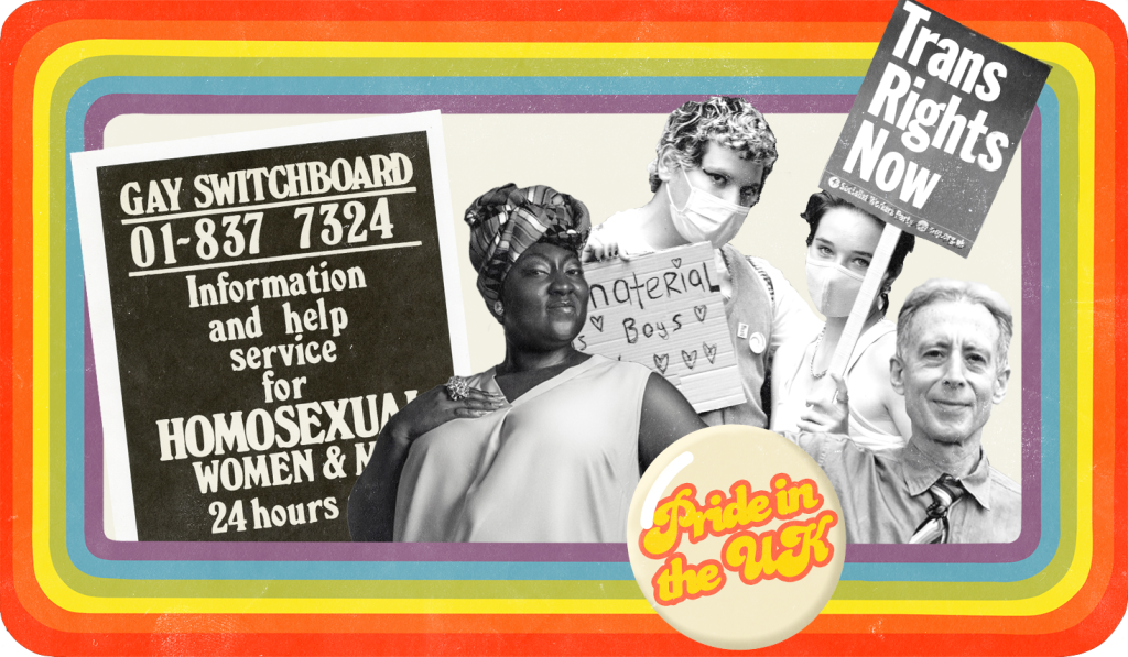 History of Pride in the UK website image.