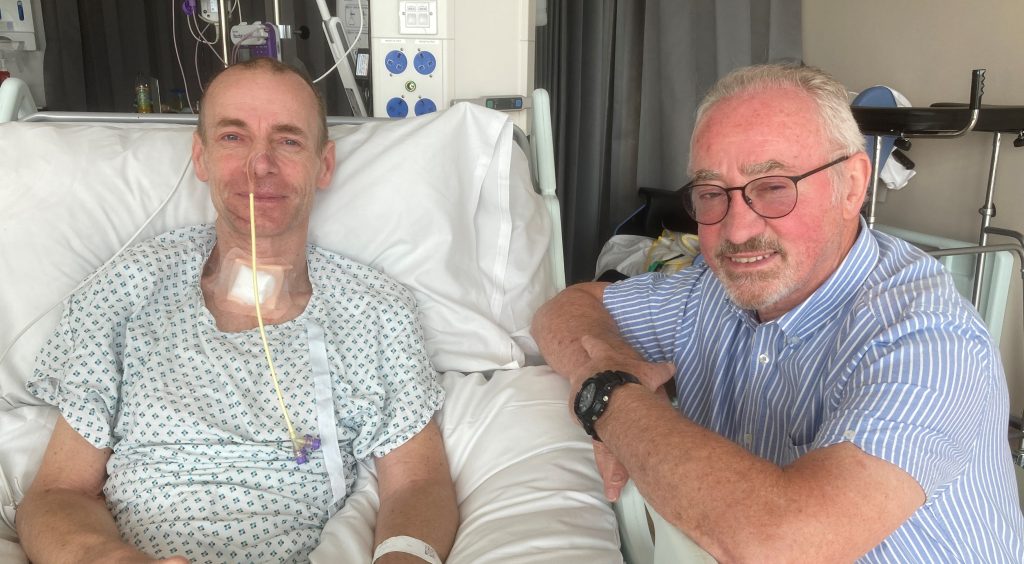 Matt and his dad Graham - Critical Care