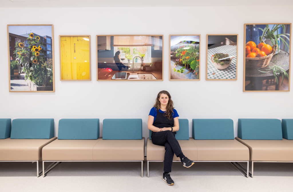 waiting room imagery by Celine Marchbank
