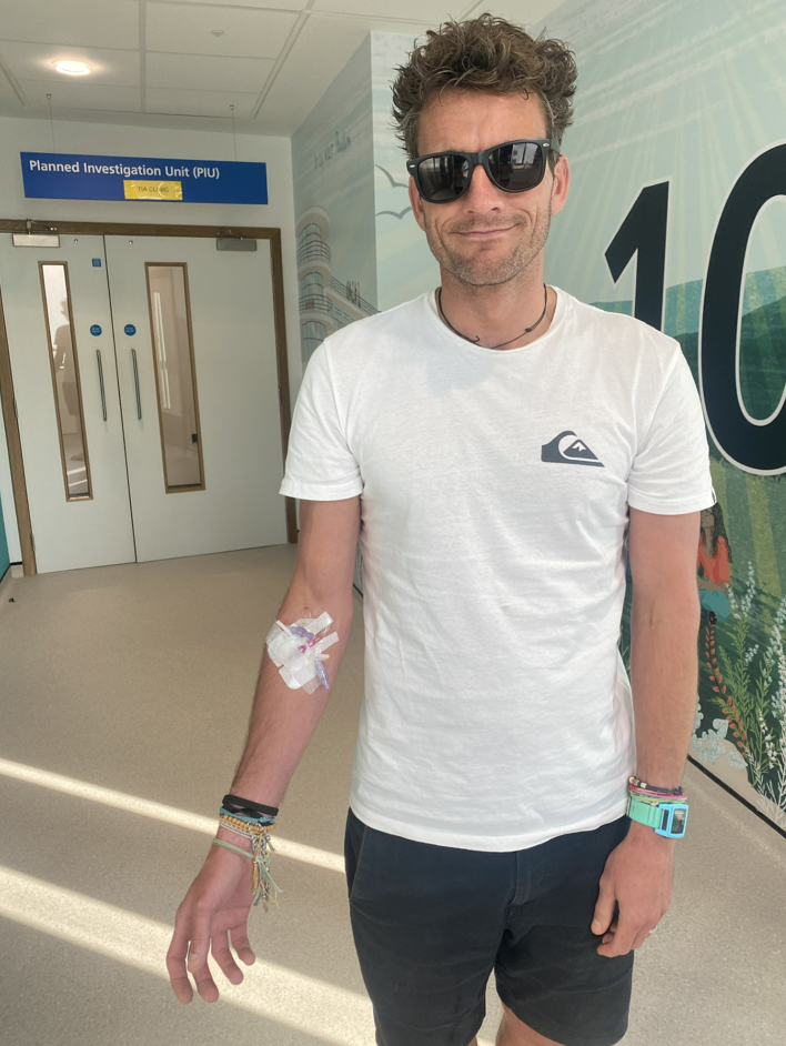 Dan at the Royal Sussex County Hospital. 