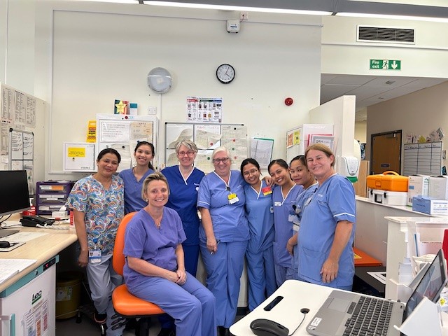 Group photo of the St Richard's team involved in the same day hysterectomy pathway