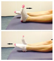 Point your foot up and down
