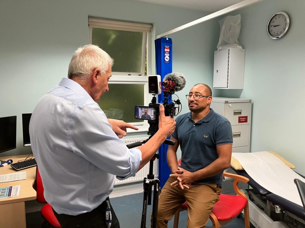 Sexual health clinic filming