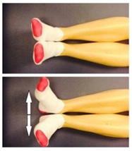 moving feet in and out