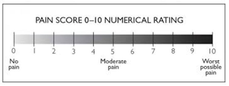 Pain score chart
