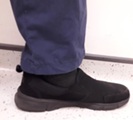 person wearing trainers