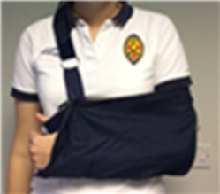 a shoulder sling 