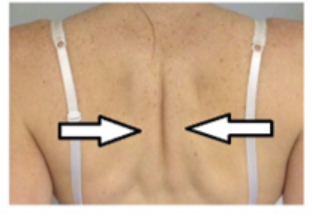 shoulders back