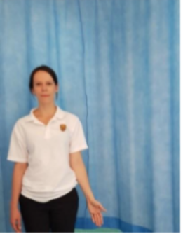 Raising your arm out to the side