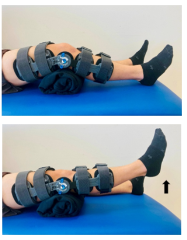 A person wearing knee brace