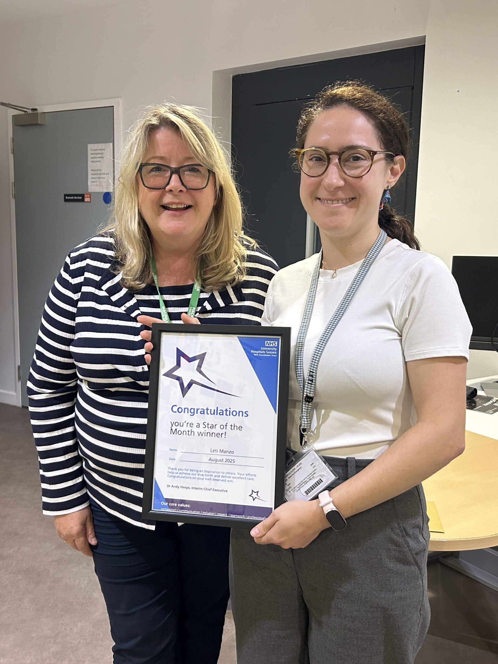 Star of the month winner 