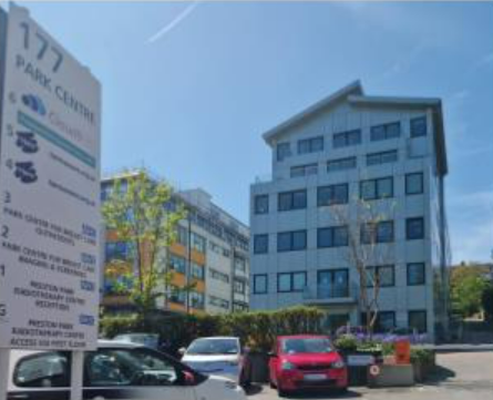 Picture shows car park at Park Centre.