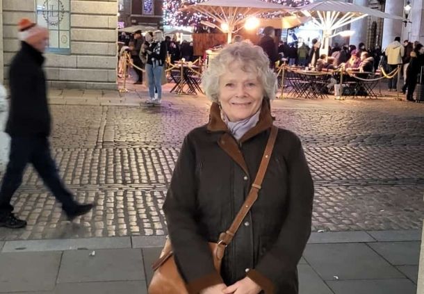 Carolyn Thompson enjoying time out in London at Christmas