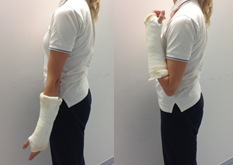 Bending and straighten your elbow 