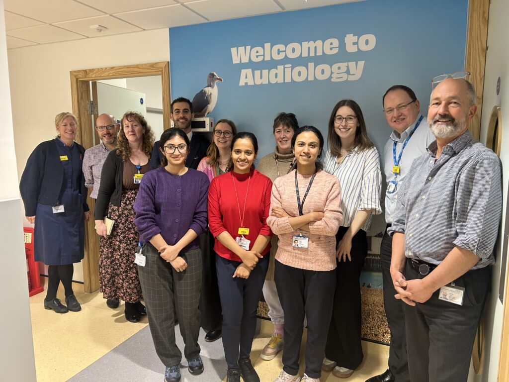 audiology team with Andy 