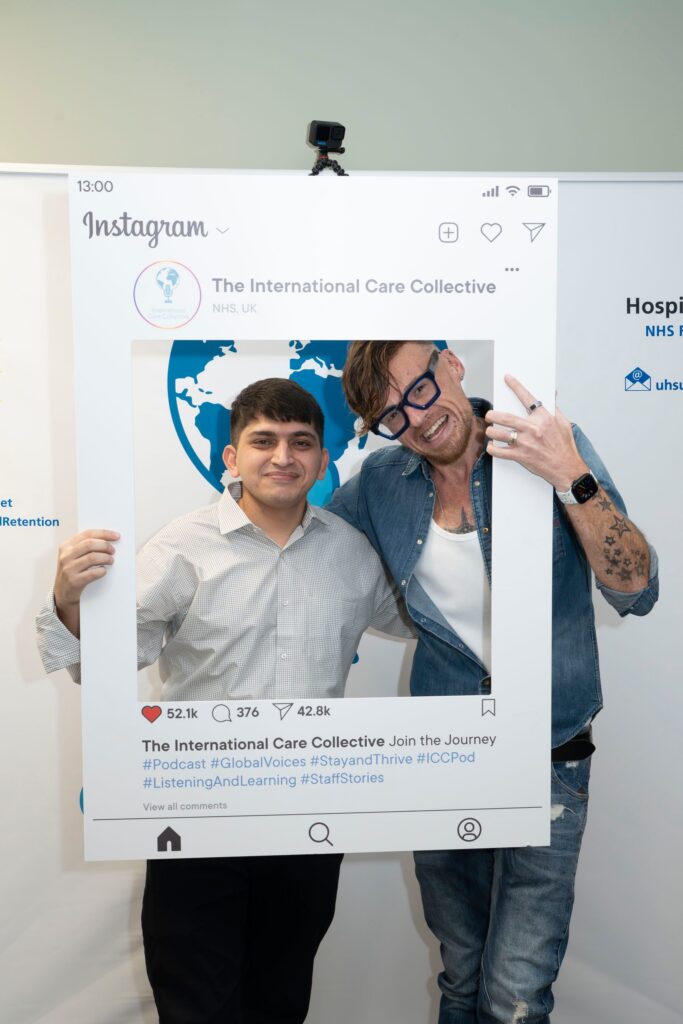 Sibghat Ullah (left), Nuclear Medicine Technologist, and Sam Elliott-Olechnowicz (right), 