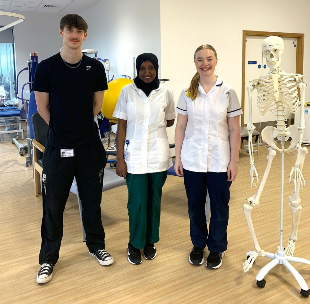 three rehabilitation assistants