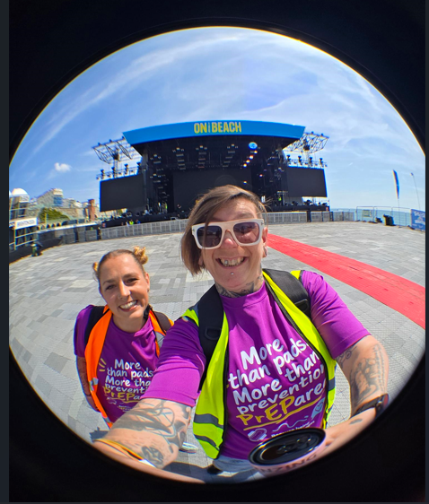Left to right: Emma Lock, Clinic Support Worker and Clare Lewandowski-Fowler-Porter, Sexual Health Nurse