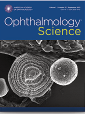 The cover of our journal of the month for August which is Ophthalmology Science.
