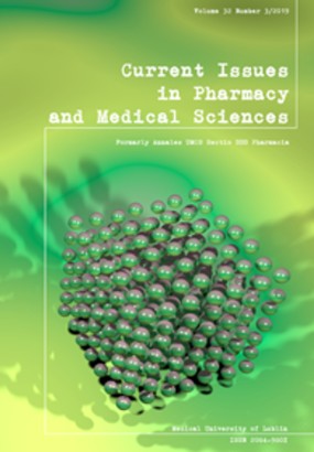 Cover of our journal of the month for September which is Current Issues in Pharmacy and Medical Sciences