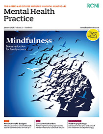Cover of our journal of the month - Mental Health Practice