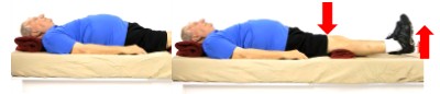 Pushing your knee down exercise