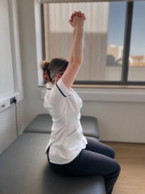 Illustration showing upper body exercises