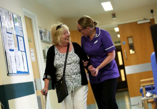 nurse and patient