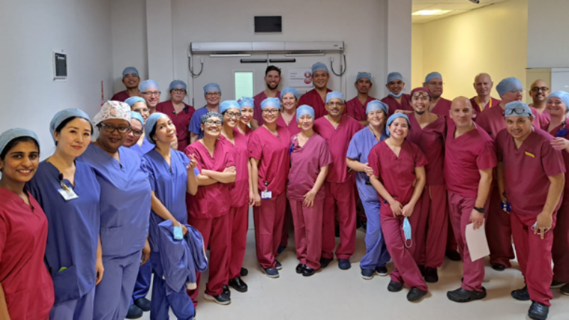 A group photo of the team at the Sussex Orthopaedic Treatment Centre