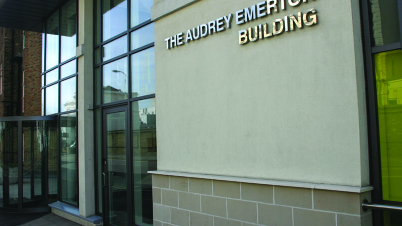 Exterior of the Audrey Emerton Building, RSCH