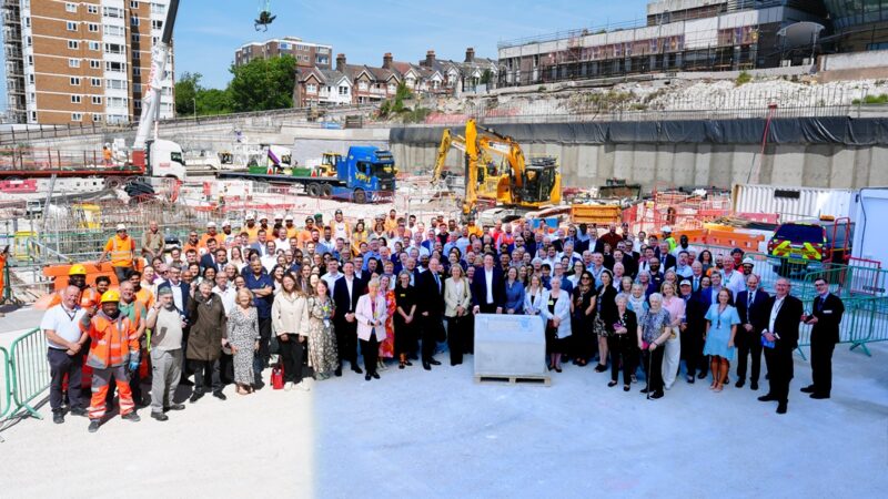 Sussex Cancer Centre foundation stone