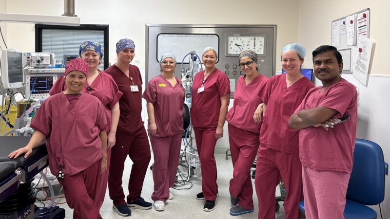 team photo of colleagues at Princess Royal Hospital