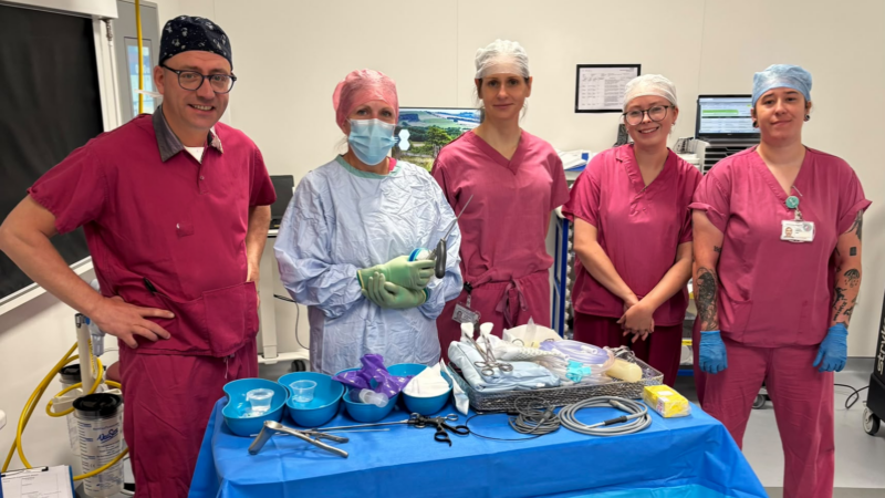 Colorectal surgery team involved in the VAAFT procedure