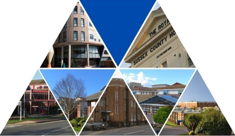 Collage of UHSussex hospital sites