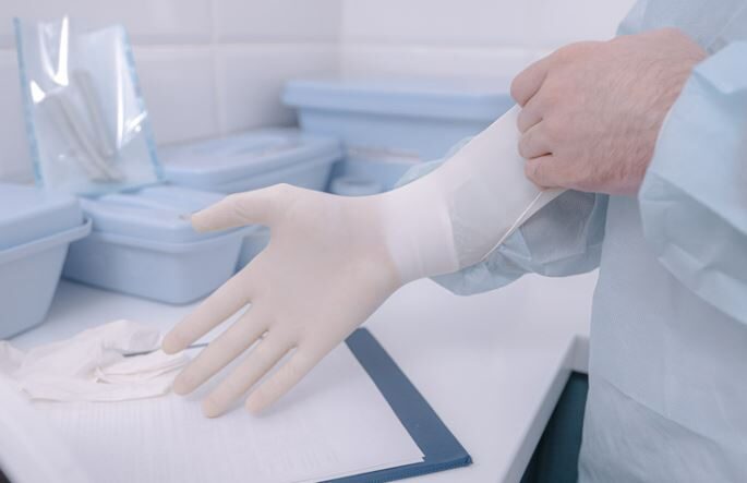 Image of latex gloves