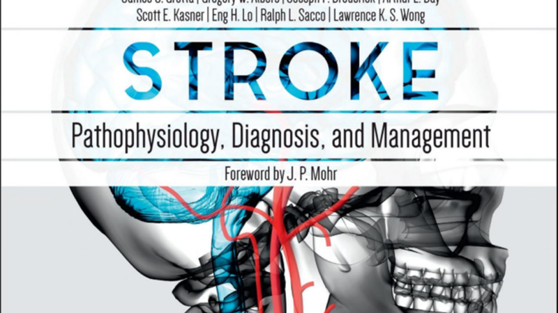 This is a picture of the cover of the May book of the month. It's called Stroke: Pathophysiology, Diagnosis, and Management